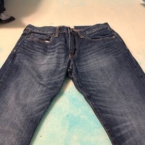 GAP Men's Dark Blue Straight Jeans